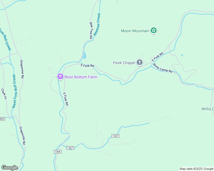 map of restaurants, bars, coffee shops, grocery stores, and more near 1680 East Fork Road in Marshall