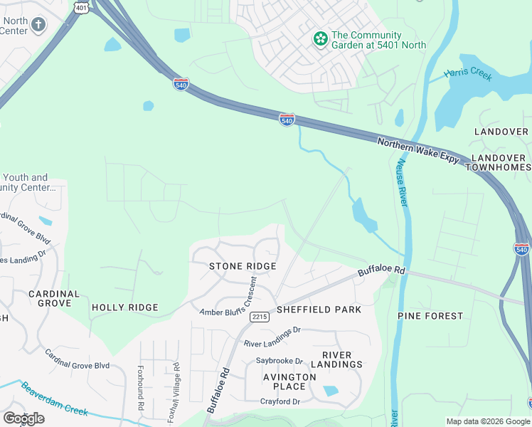 map of restaurants, bars, coffee shops, grocery stores, and more near 6511 Sparkling Brook Drive in Raleigh