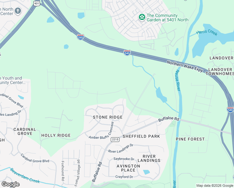 map of restaurants, bars, coffee shops, grocery stores, and more near 6511 Sparkling Brook Drive in Raleigh