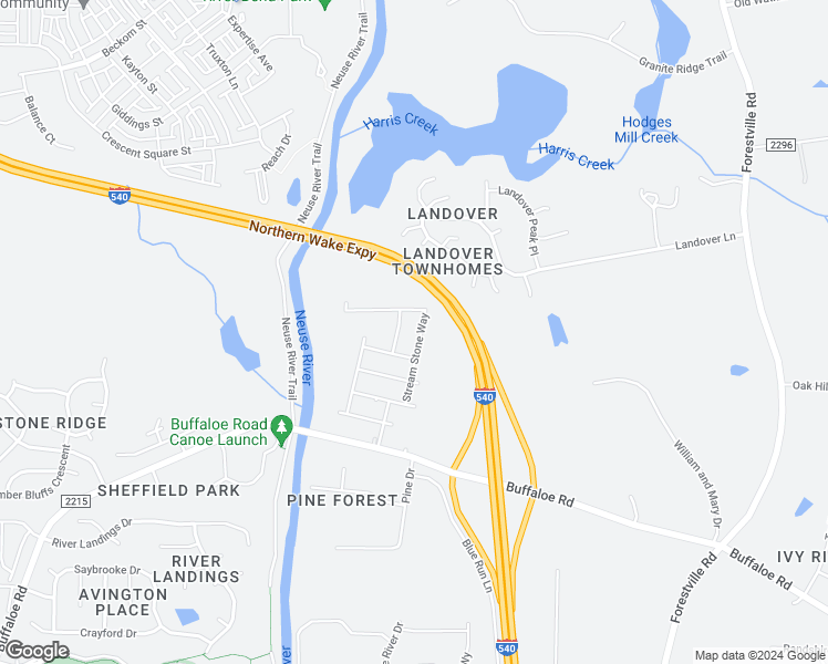 map of restaurants, bars, coffee shops, grocery stores, and more near 7000-7098 Chestnut Cove in Raleigh