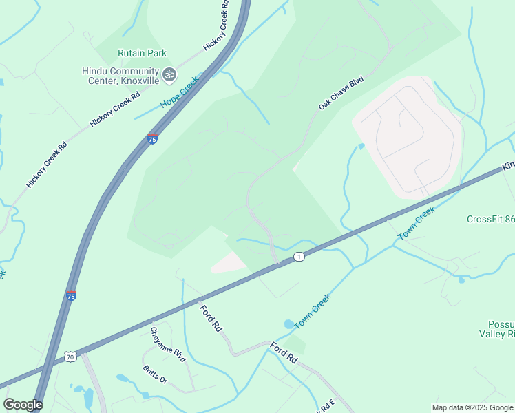 map of restaurants, bars, coffee shops, grocery stores, and more near Kimerson Court in Lenoir City