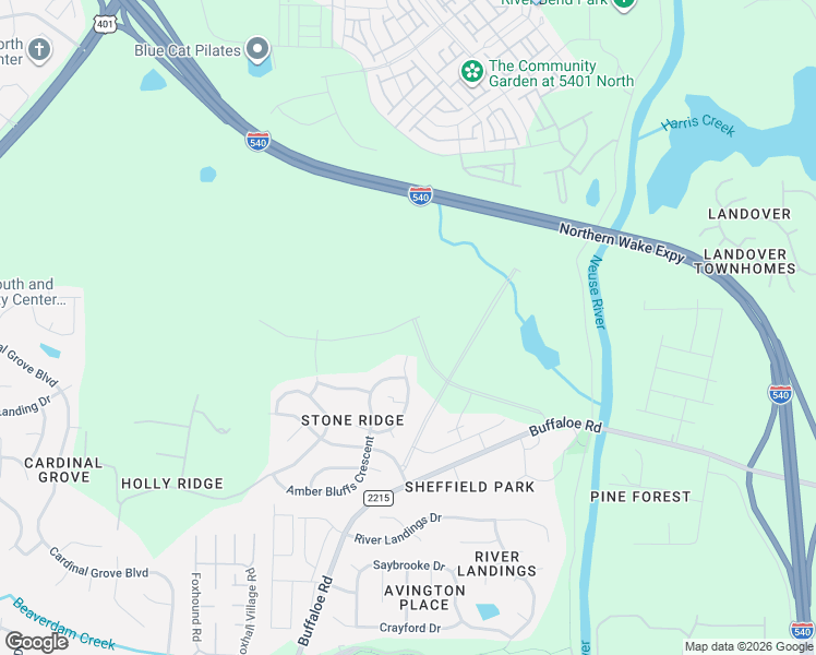 map of restaurants, bars, coffee shops, grocery stores, and more near 6416 Sparkling Brook Drive in Raleigh
