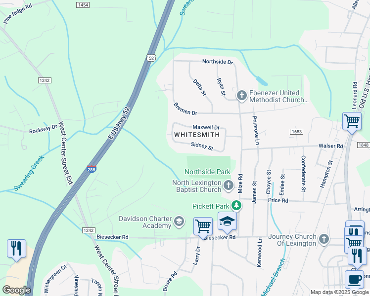 map of restaurants, bars, coffee shops, grocery stores, and more near 201 Sidney Street in Lexington