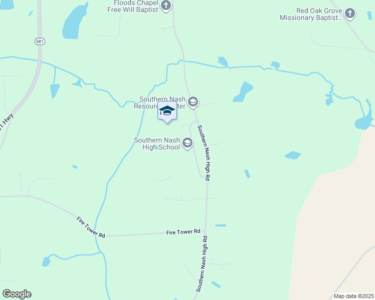 map of restaurants, bars, coffee shops, grocery stores, and more near 6446 Southern Nash High Road in Bailey