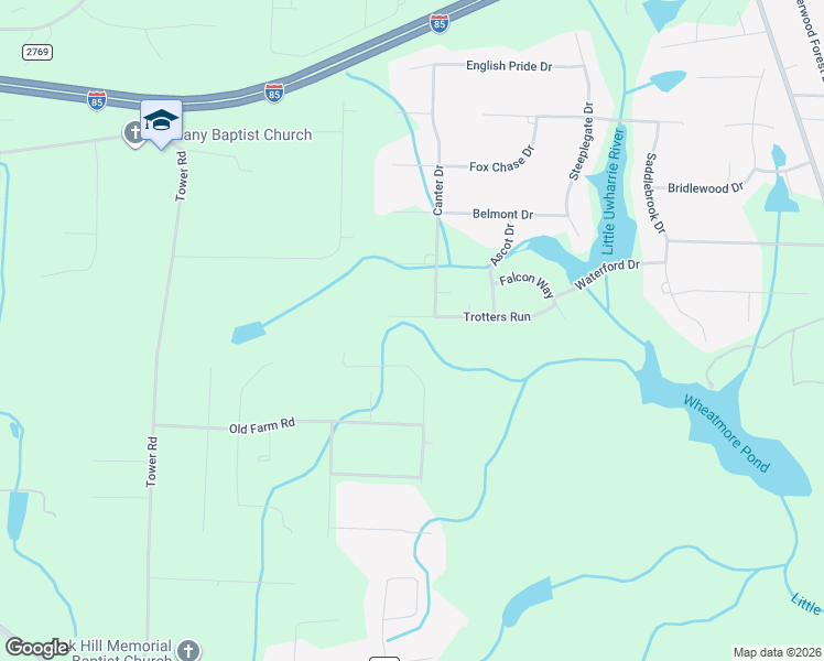 map of restaurants, bars, coffee shops, grocery stores, and more near 7443 Trotters Run in Trinity
