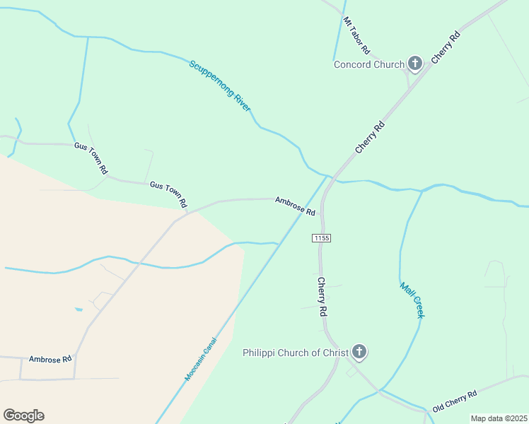 map of restaurants, bars, coffee shops, grocery stores, and more near 207 Ambrose Road in Creswell