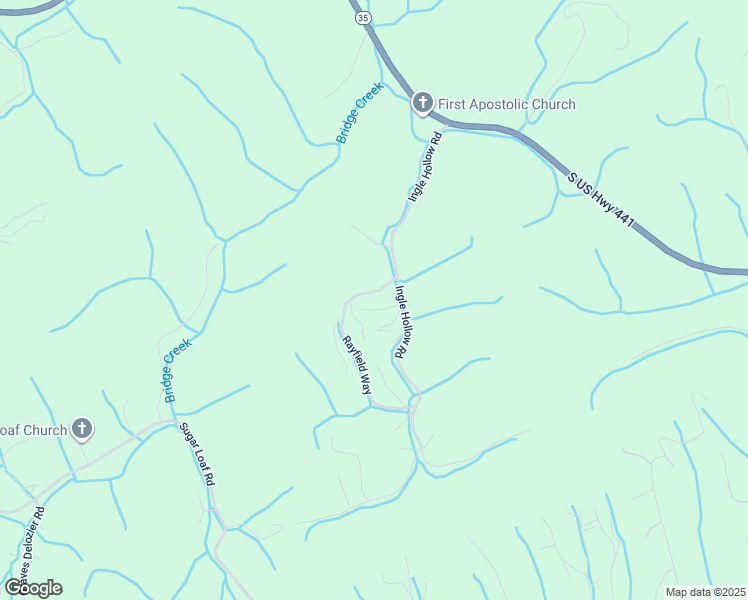 map of restaurants, bars, coffee shops, grocery stores, and more near 215 Rayfield Way in Sevierville