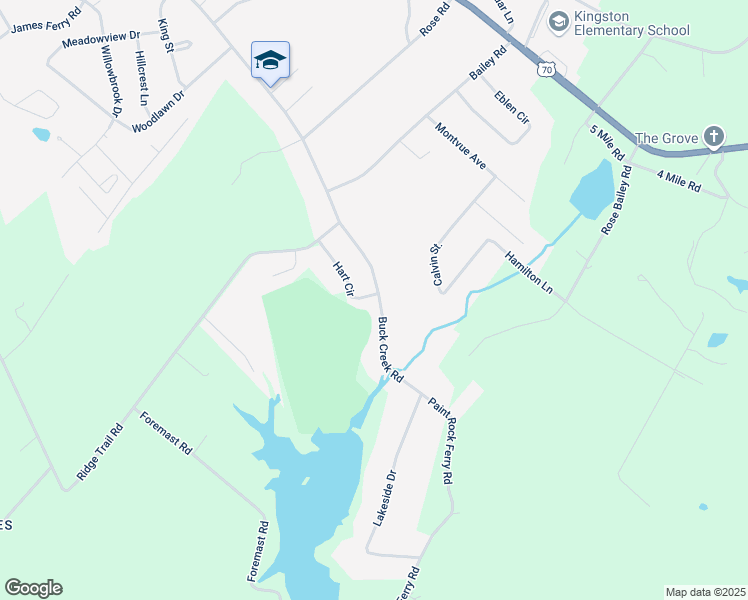 map of restaurants, bars, coffee shops, grocery stores, and more near 103 Hart Circle in Kingston