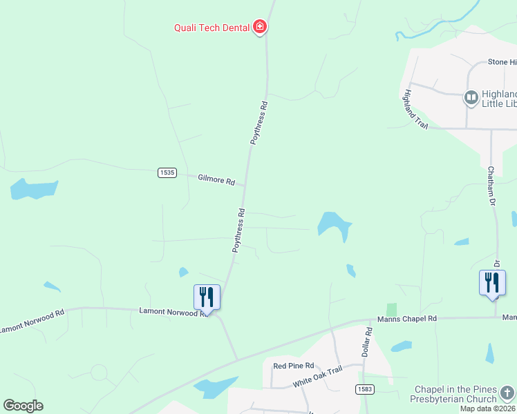 map of restaurants, bars, coffee shops, grocery stores, and more near 488 Poythress Road in Chapel Hill