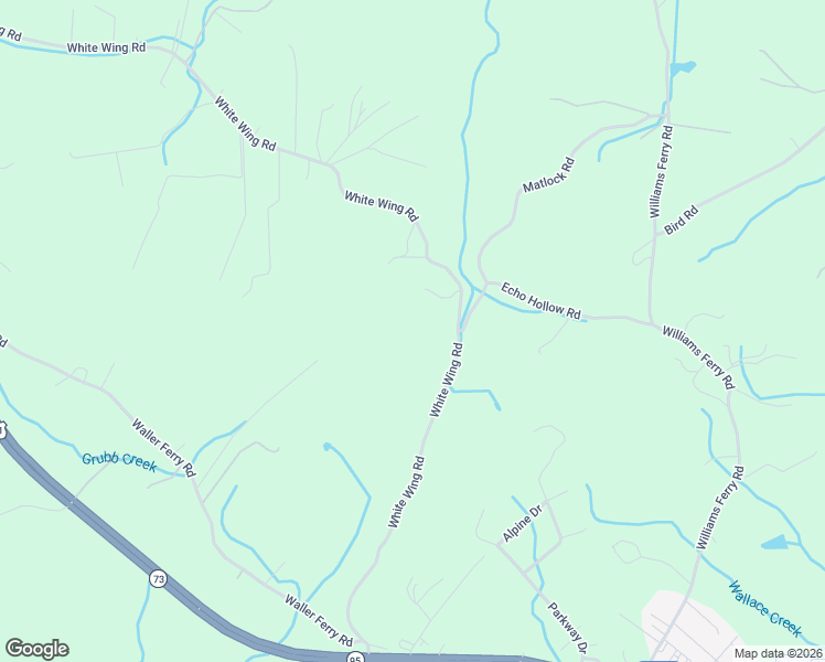 map of restaurants, bars, coffee shops, grocery stores, and more near 3099 White Wing Road in Lenoir City