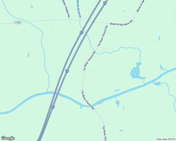 map of restaurants, bars, coffee shops, grocery stores, and more near 8275 Tar River Church Road in Wilson