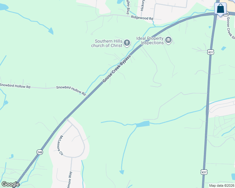 map of restaurants, bars, coffee shops, grocery stores, and more near 2531 Goose Creek Bypass in Franklin