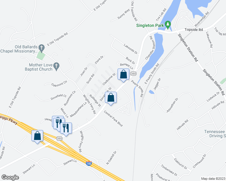 map of restaurants, bars, coffee shops, grocery stores, and more near 3608 Vegas Lane in Louisville