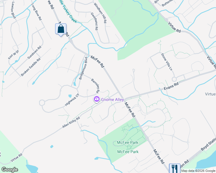 map of restaurants, bars, coffee shops, grocery stores, and more near 819 Hammock Lane in Knoxville