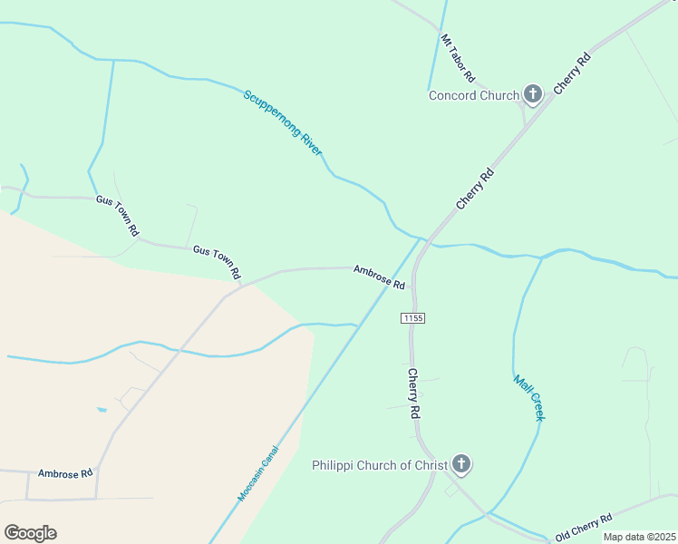 map of restaurants, bars, coffee shops, grocery stores, and more near 207 Ambrose Road in Creswell