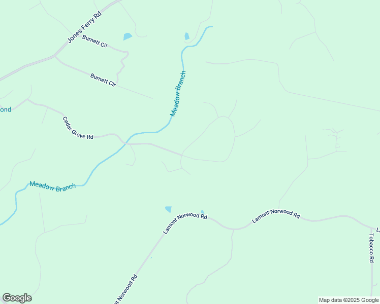 map of restaurants, bars, coffee shops, grocery stores, and more near 1733 Cedar Grove Road in Pittsboro