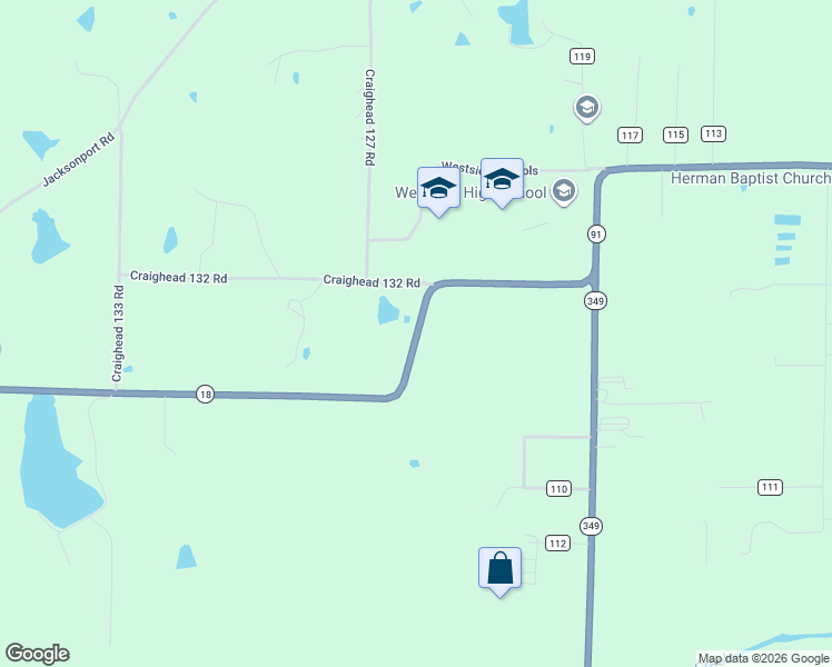 map of restaurants, bars, coffee shops, grocery stores, and more near 1834 Arkansas 91 in Jonesboro