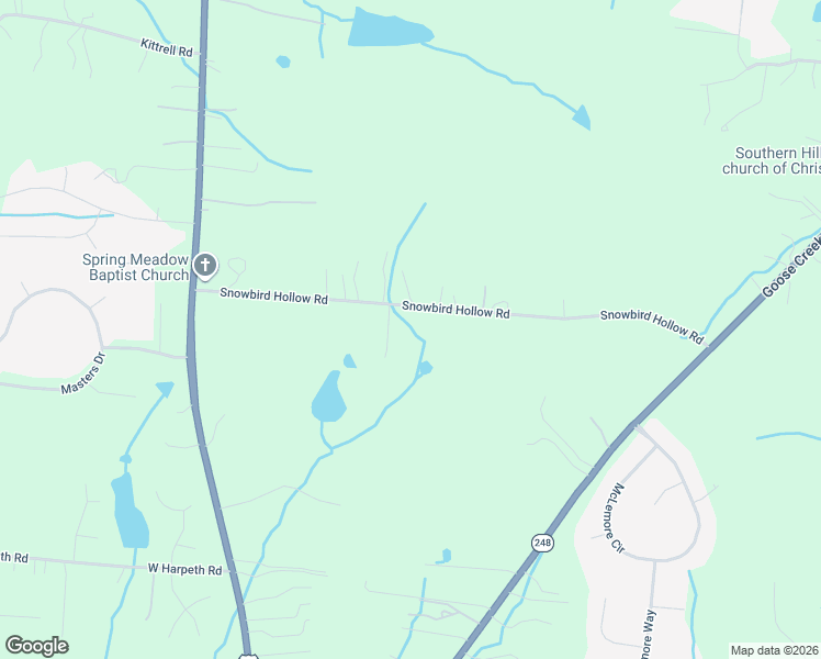 map of restaurants, bars, coffee shops, grocery stores, and more near 2460-2492 Snowbird Hollow Road in Franklin