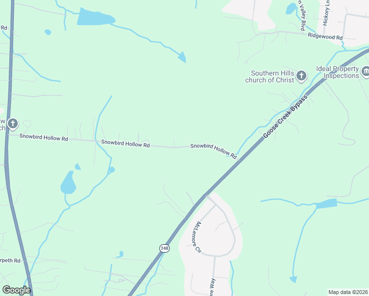 map of restaurants, bars, coffee shops, grocery stores, and more near 2460 Snowbird Hollow Road in Franklin