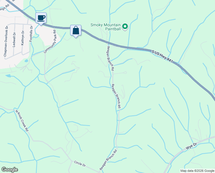 map of restaurants, bars, coffee shops, grocery stores, and more near 230 Reagan Branch Road in Seymour