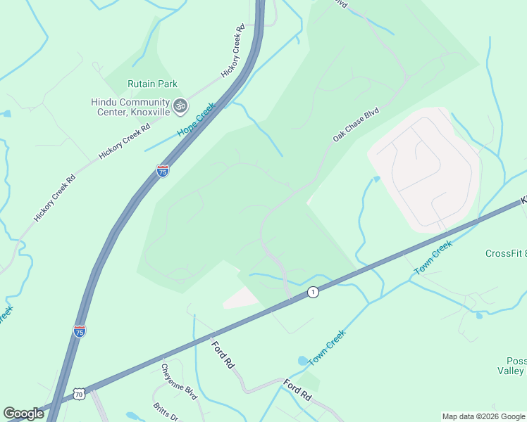 map of restaurants, bars, coffee shops, grocery stores, and more near 107 Mountain Drive in Lenoir City