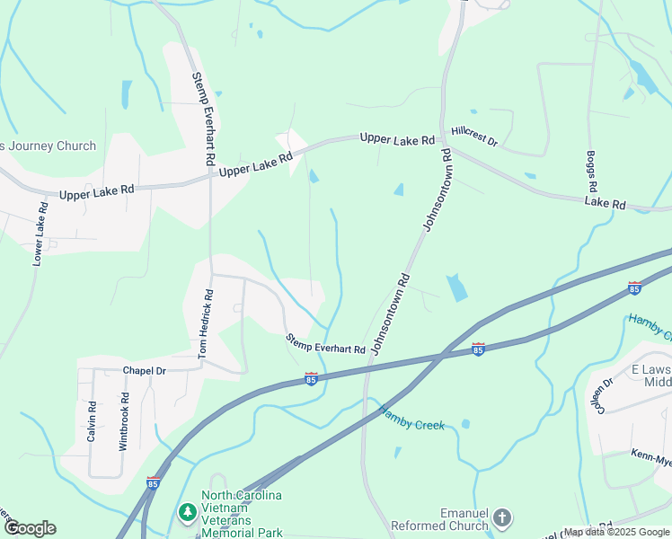 map of restaurants, bars, coffee shops, grocery stores, and more near Ja Tysinger Road in Thomasville