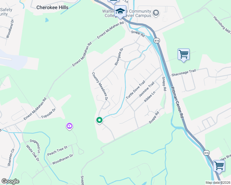 map of restaurants, bars, coffee shops, grocery stores, and more near 1724 Sparrow Lane in Sevierville