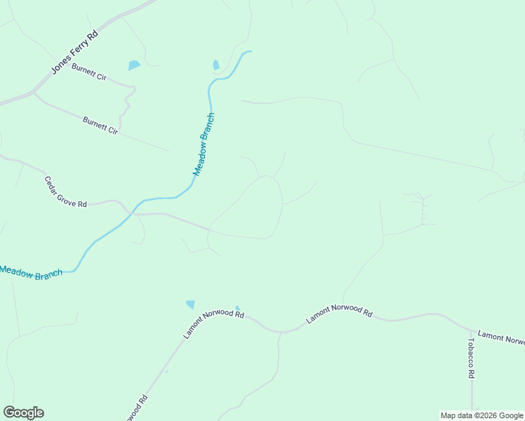 map of restaurants, bars, coffee shops, grocery stores, and more near 1615 Cedar Grove Road in Pittsboro