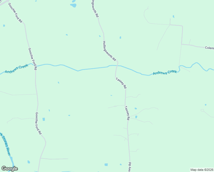 map of restaurants, bars, coffee shops, grocery stores, and more near 1861 Tassey Road in Readyville