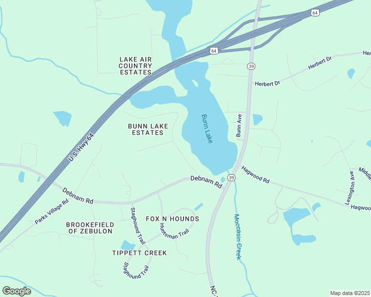 map of restaurants, bars, coffee shops, grocery stores, and more near 2532 Holiday Avenue in Zebulon
