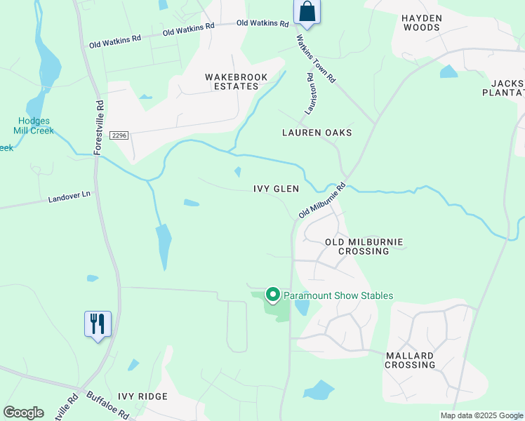 map of restaurants, bars, coffee shops, grocery stores, and more near 2613 Lizei Street in Raleigh