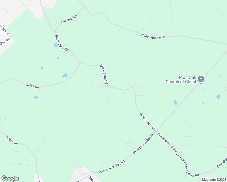 map of restaurants, bars, coffee shops, grocery stores, and more near 1316 Black Jack Road in Rockwood