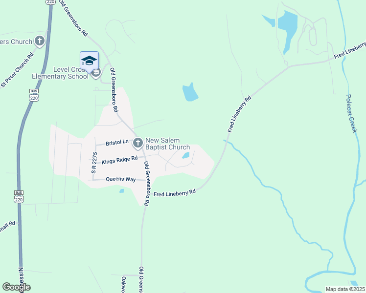 map of restaurants, bars, coffee shops, grocery stores, and more near 4946 Mandarin Court in Randleman