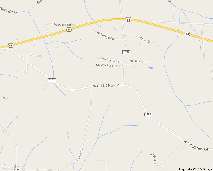 map of restaurants, bars, coffee shops, grocery stores, and more near 6552 West Old US Highway 64 in Lexington