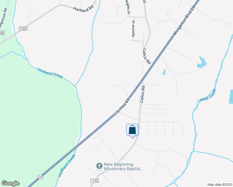 map of restaurants, bars, coffee shops, grocery stores, and more near 3063 Sunset Trail in Lenoir