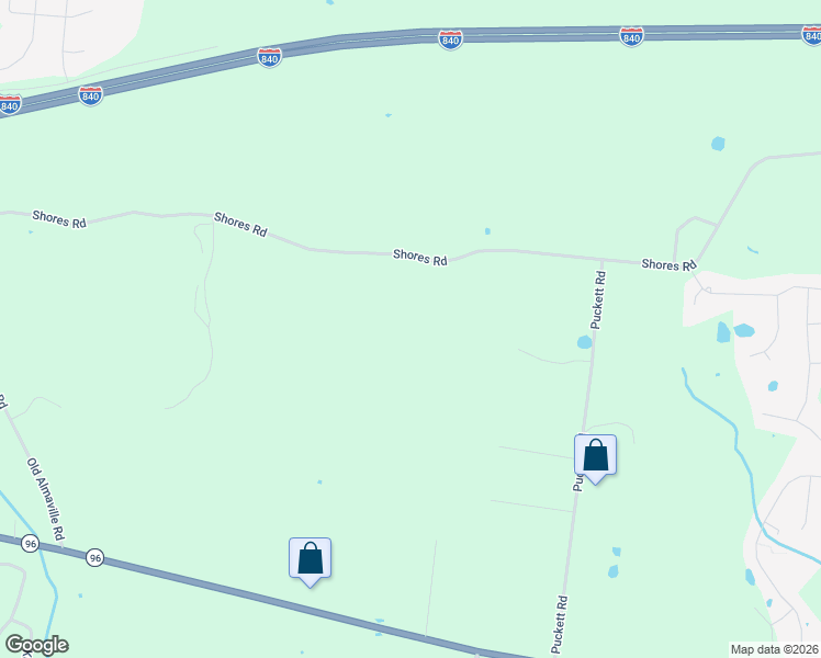 map of restaurants, bars, coffee shops, grocery stores, and more near 5471 Shores Road in Murfreesboro