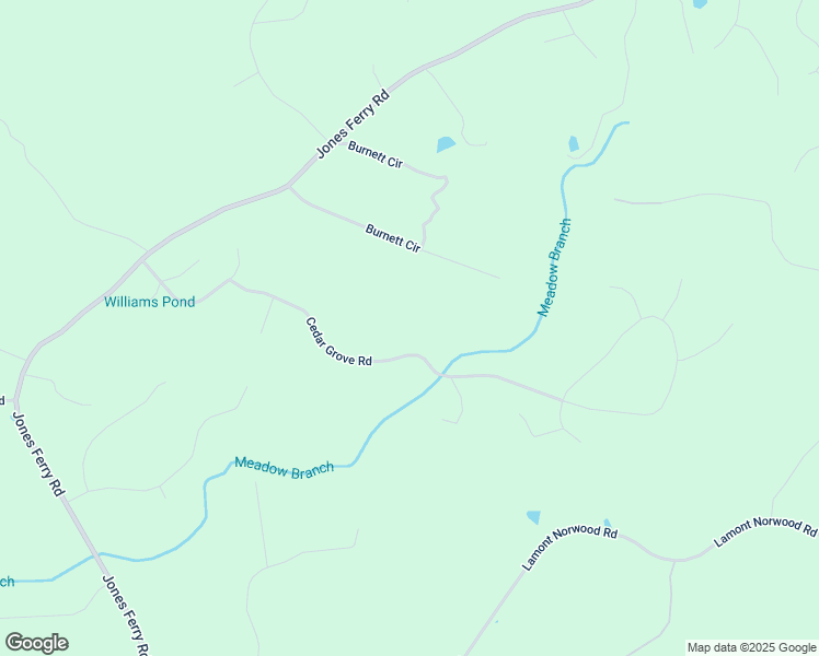 map of restaurants, bars, coffee shops, grocery stores, and more near 639 Cedar Grove Road in Pittsboro