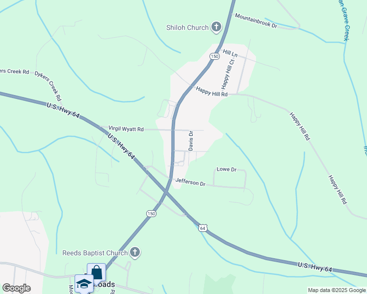 map of restaurants, bars, coffee shops, grocery stores, and more near 333 Legion Club Road in Lexington