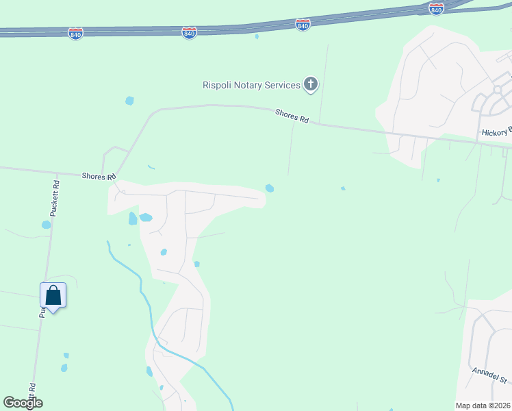 map of restaurants, bars, coffee shops, grocery stores, and more near 7967 Richpine Drive in Murfreesboro