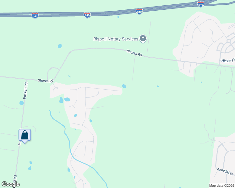 map of restaurants, bars, coffee shops, grocery stores, and more near 7967 Richpine Drive in Murfreesboro