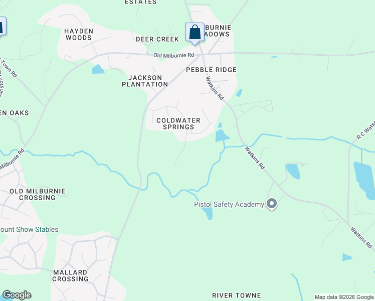 map of restaurants, bars, coffee shops, grocery stores, and more near 4325 Coldwater Springs Drive in Raleigh