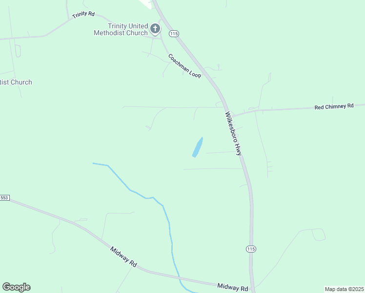 map of restaurants, bars, coffee shops, grocery stores, and more near 145 Mallory Lane in Statesville