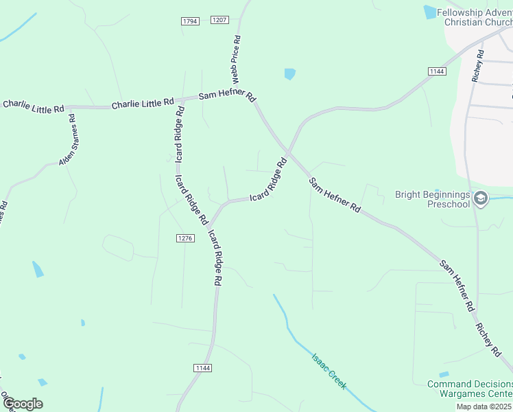 map of restaurants, bars, coffee shops, grocery stores, and more near 2135 Icard Ridge Road in Taylorsville