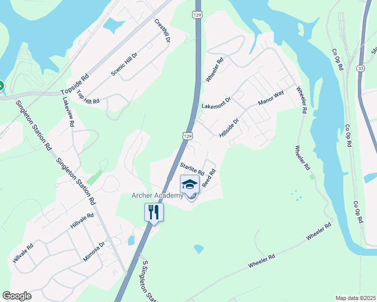 map of restaurants, bars, coffee shops, grocery stores, and more near 4304 Airport Highway in Louisville