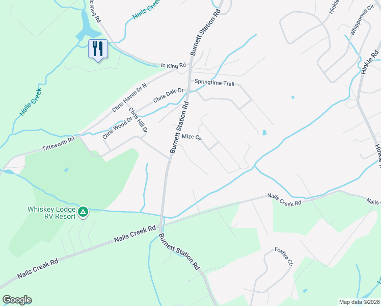 map of restaurants, bars, coffee shops, grocery stores, and more near 1126 Oakes Vista Lane in Seymour