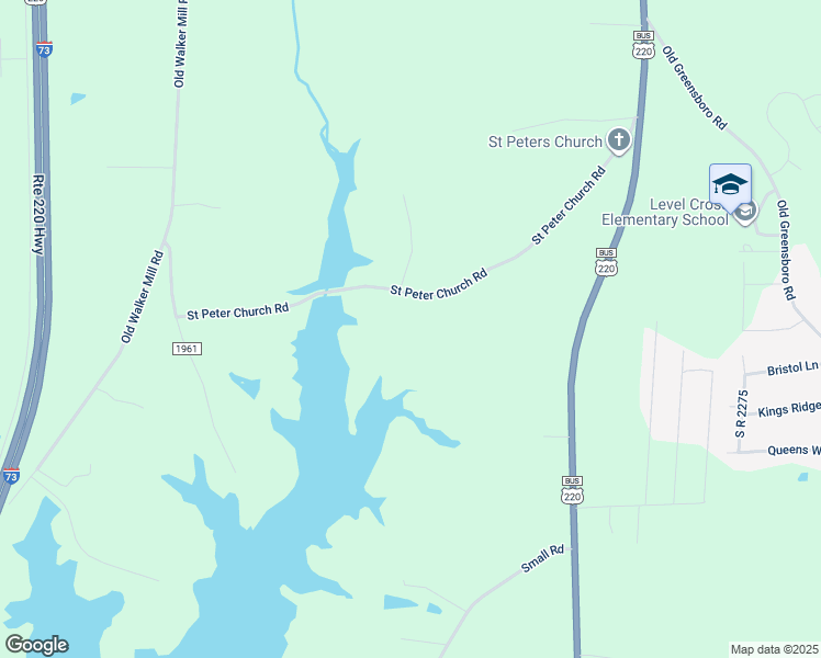 map of restaurants, bars, coffee shops, grocery stores, and more near 449 Saint Peter Church Road in Randleman