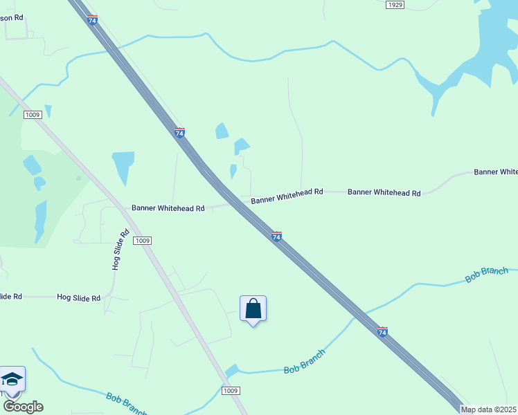 map of restaurants, bars, coffee shops, grocery stores, and more near 2625 Banner Whitehead Road in Sophia