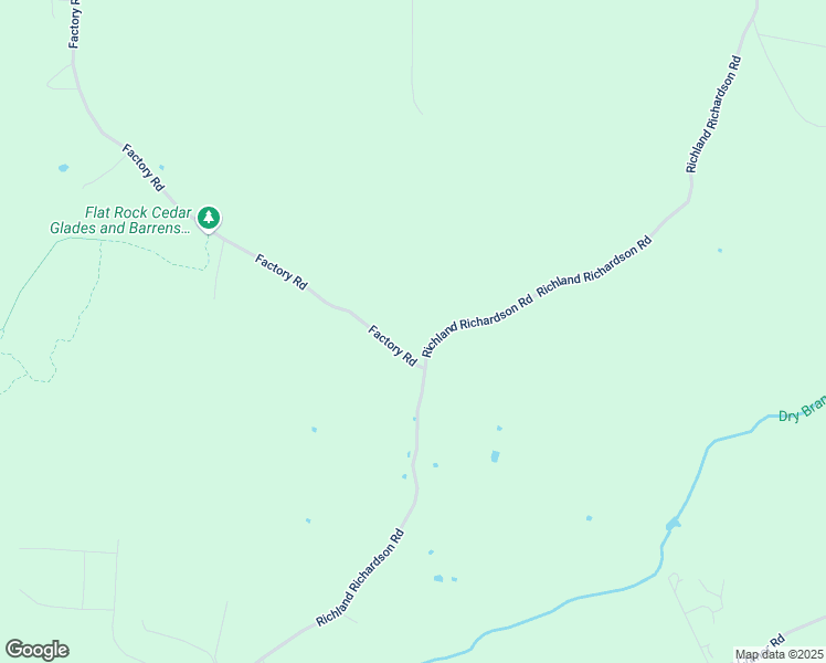 map of restaurants, bars, coffee shops, grocery stores, and more near 1912 Factory Road in Murfreesboro