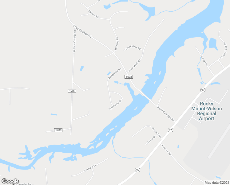 map of restaurants, bars, coffee shops, grocery stores, and more near 5140 Blackthorne Road in Rocky Mount