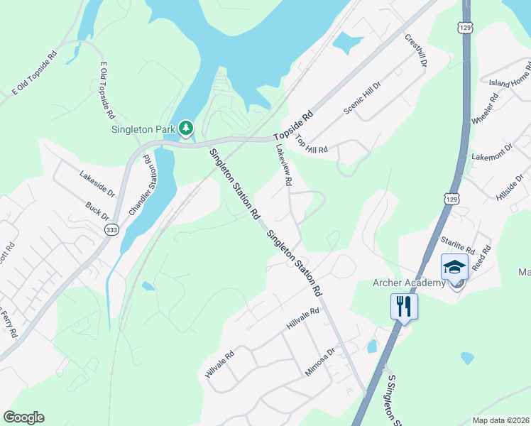 map of restaurants, bars, coffee shops, grocery stores, and more near 1317 Anchor Lane in Louisville